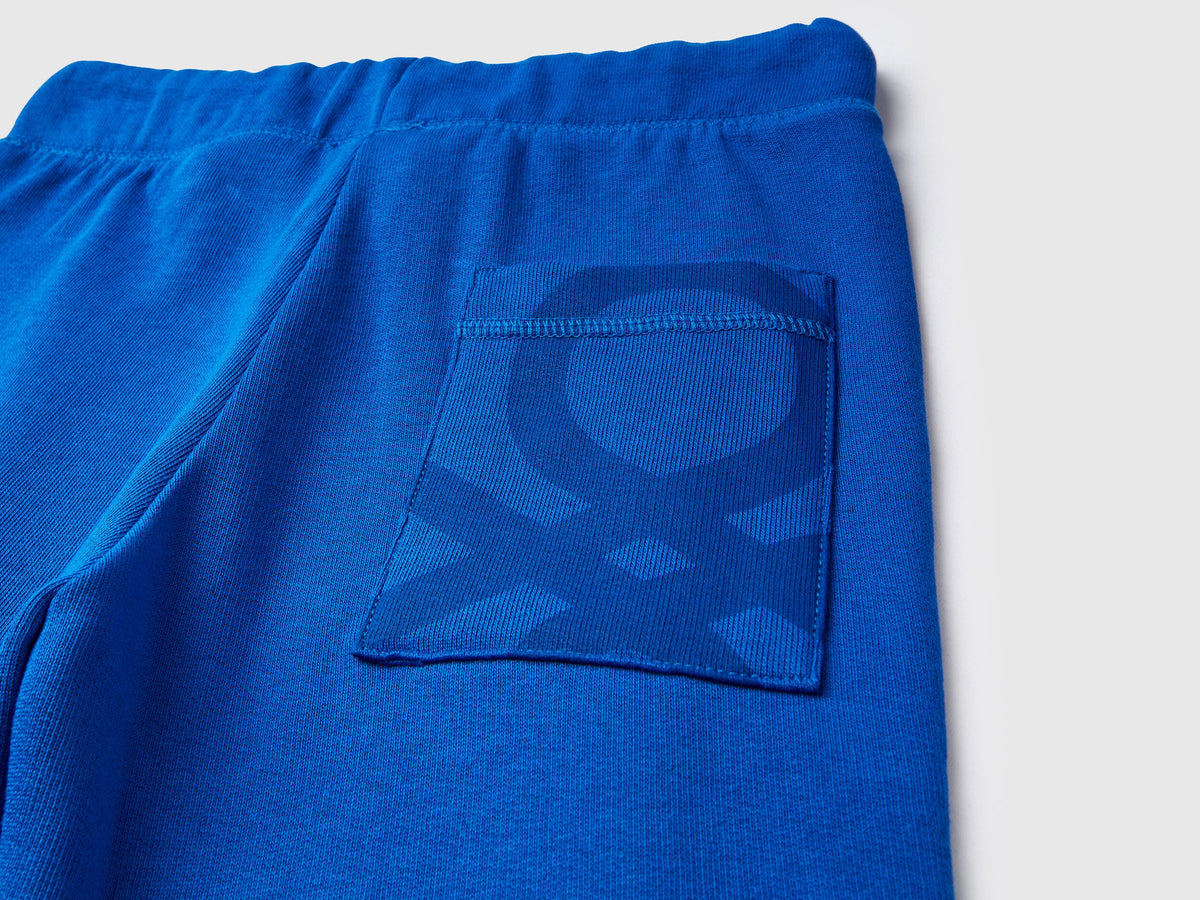 100% Cotton Zip-Up Sweatshirt Tracksuit With "Be" Embroidery_05