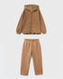 100% Cotton Zip-Up Sweatshirt Tracksuit With "Be" Embroidery_01
