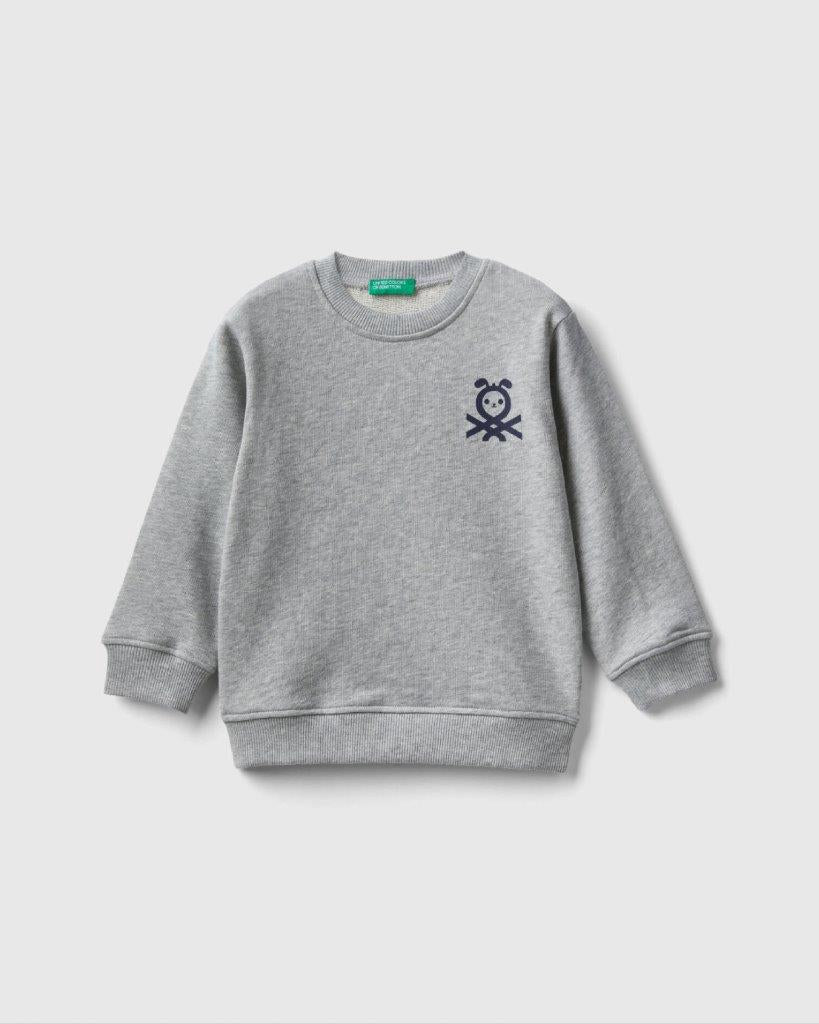 100% Cotton Sweatshirt Tracksuit With Logo _02