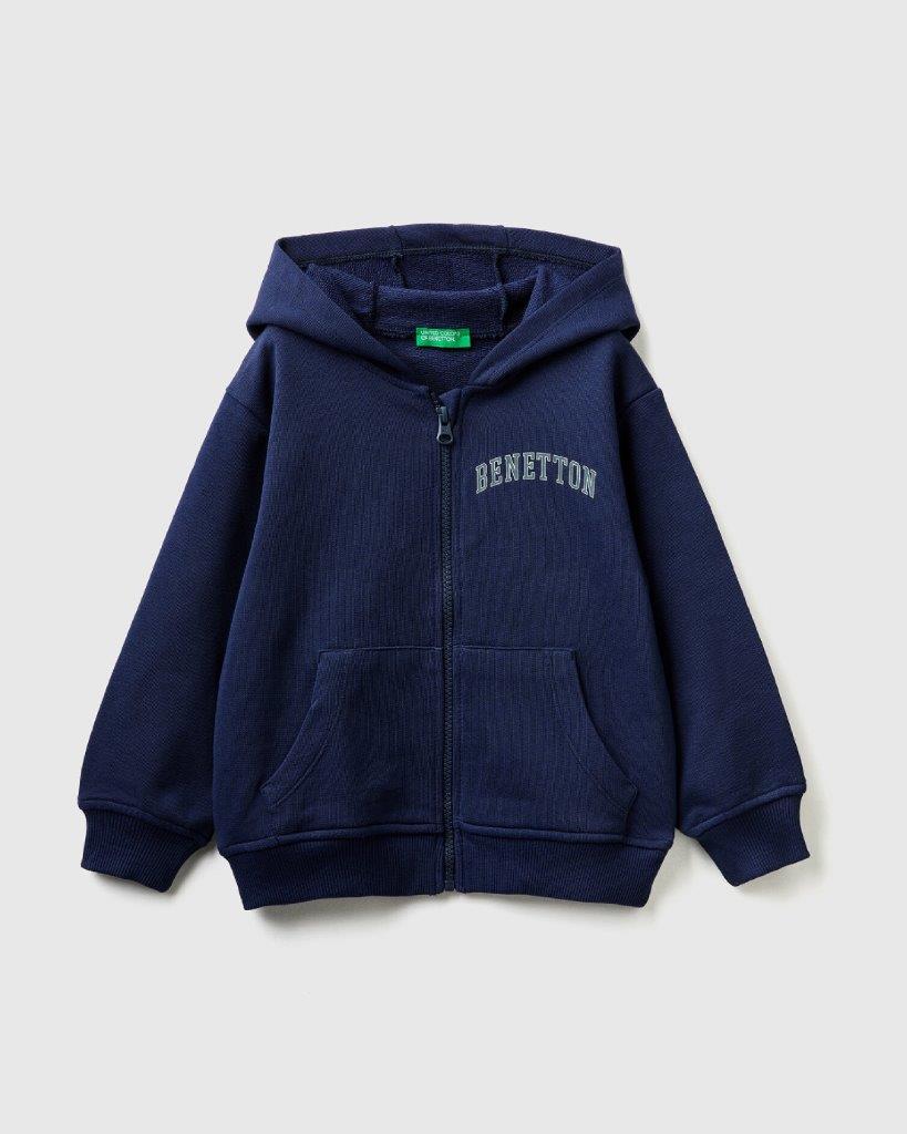 100% Cotton Hoodie Tracksuit With Logo_02