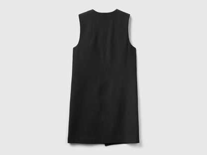 Front view of a wrap dress on a female mannequin or flat lay, isolated on a clean background.