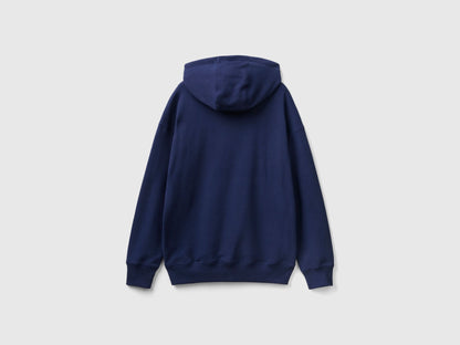 Flat lay back view of a blue men&